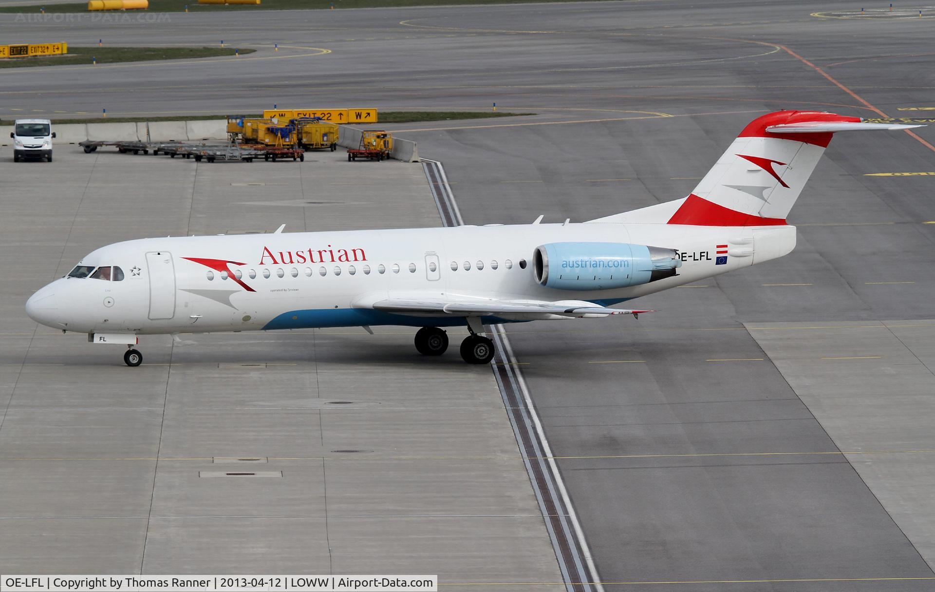 OE-LFL, 1995 Fokker 70 (F-28-0070) C/N 11573, Austrian Fokker 70