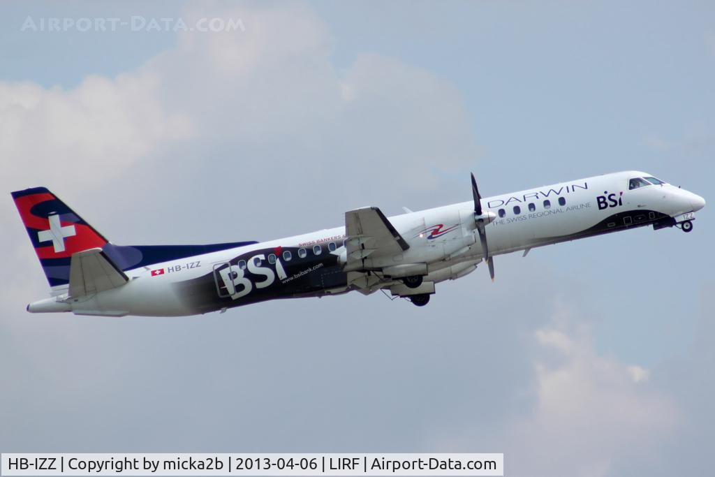 HB-IZZ, 1997 Saab 2000 C/N 2000-048, Take off