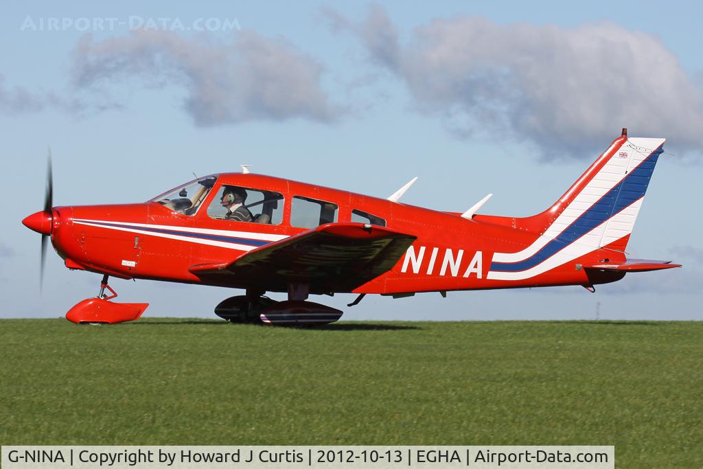G-NINA, 1977 Piper PA-28-161 Cherokee Warrior II C/N 28-7716162, Privately owned.