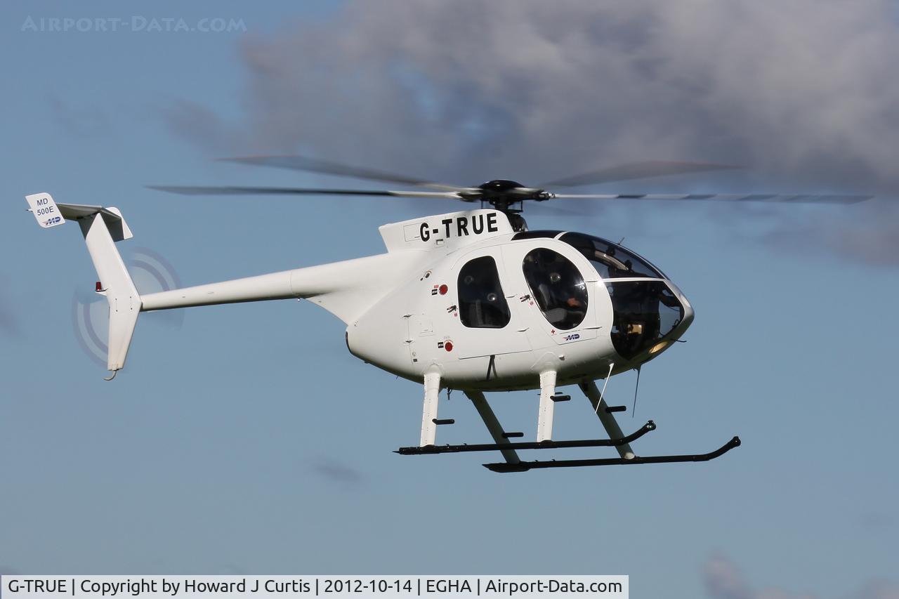 G-TRUE, 1992 Hughes 369E C/N 0490E, Privately owned.