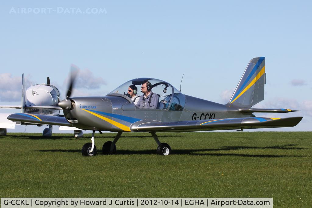 G-CCKL, 2003 Aerotechnik EV-97 Eurostar C/N PFA 315-14117, Privately owned.
