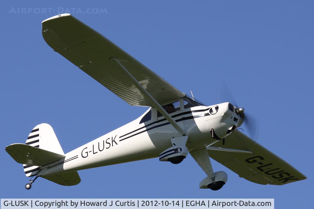 G-LUSK, 1947 Luscombe 8F Silvaire C/N 3795, Privately owned.