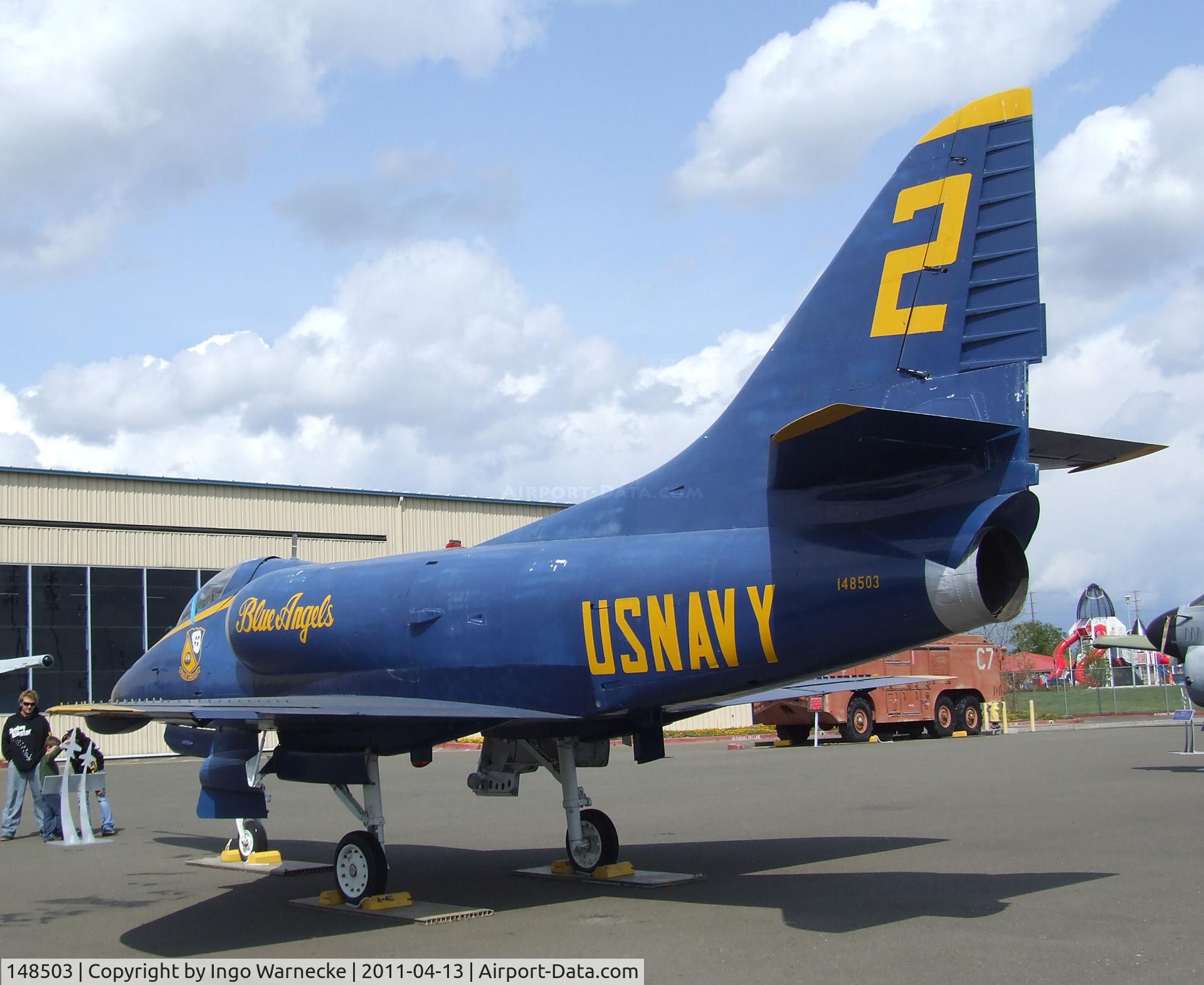 148503, Douglas A-4C Skyhawk C/N 12696, Douglas A-4C Skyhawk at the Aerospace Museum of California, Sacramento CA