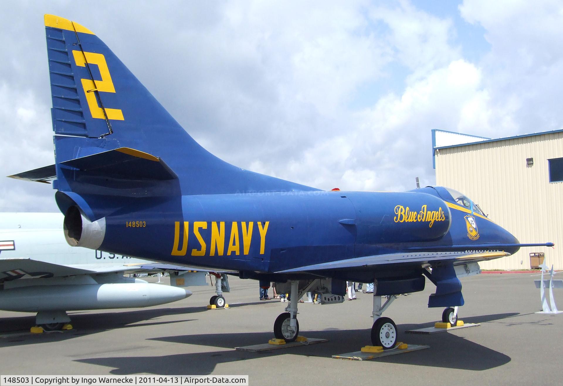 148503, Douglas A-4C Skyhawk C/N 12696, Douglas A-4C Skyhawk at the Aerospace Museum of California, Sacramento CA