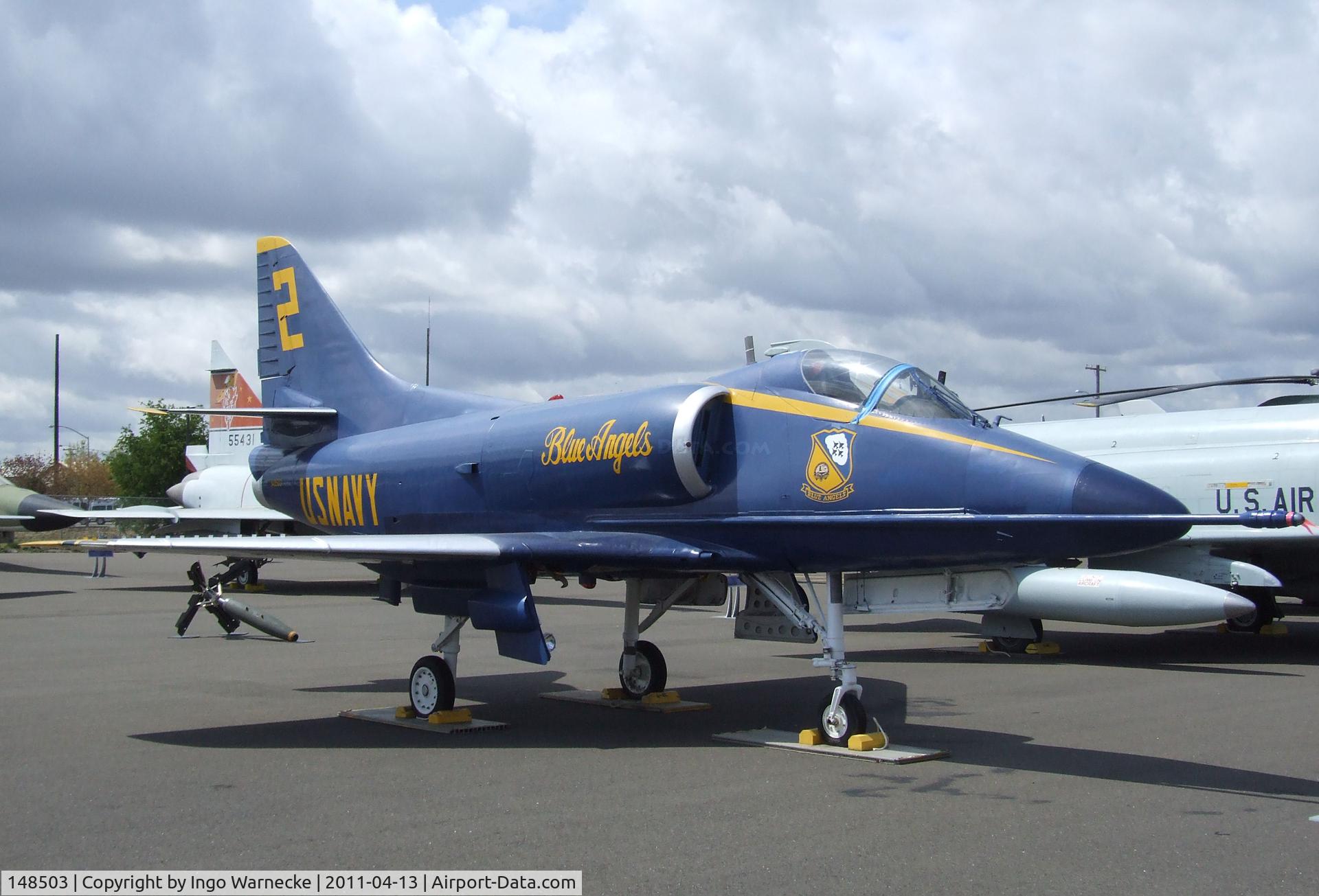 148503, Douglas A-4C Skyhawk C/N 12696, Douglas A-4C Skyhawk at the Aerospace Museum of California, Sacramento CA
