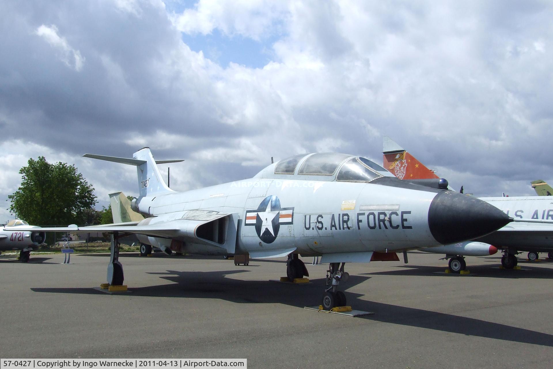 57-0427, 1957 McDonnell F-101B Voodoo C/N 605, McDonnell F-101B Voodoo at the Aerospace Museum of California, Sacramento CA