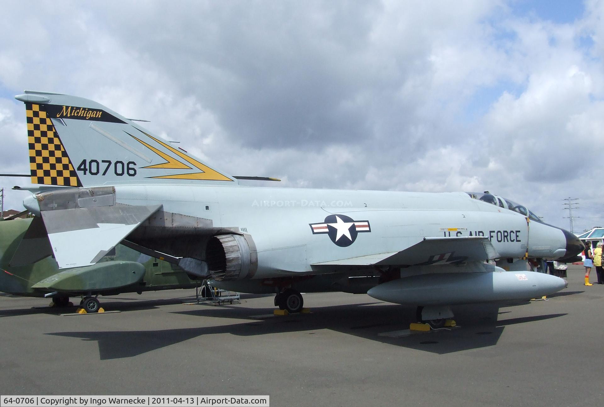 64-0706, 1964 McDonnell F-4C-22-MC Phantom II C/N 957, McDonnell F-4C Phantom II at the Aerospace Museum of California, Sacramento CA