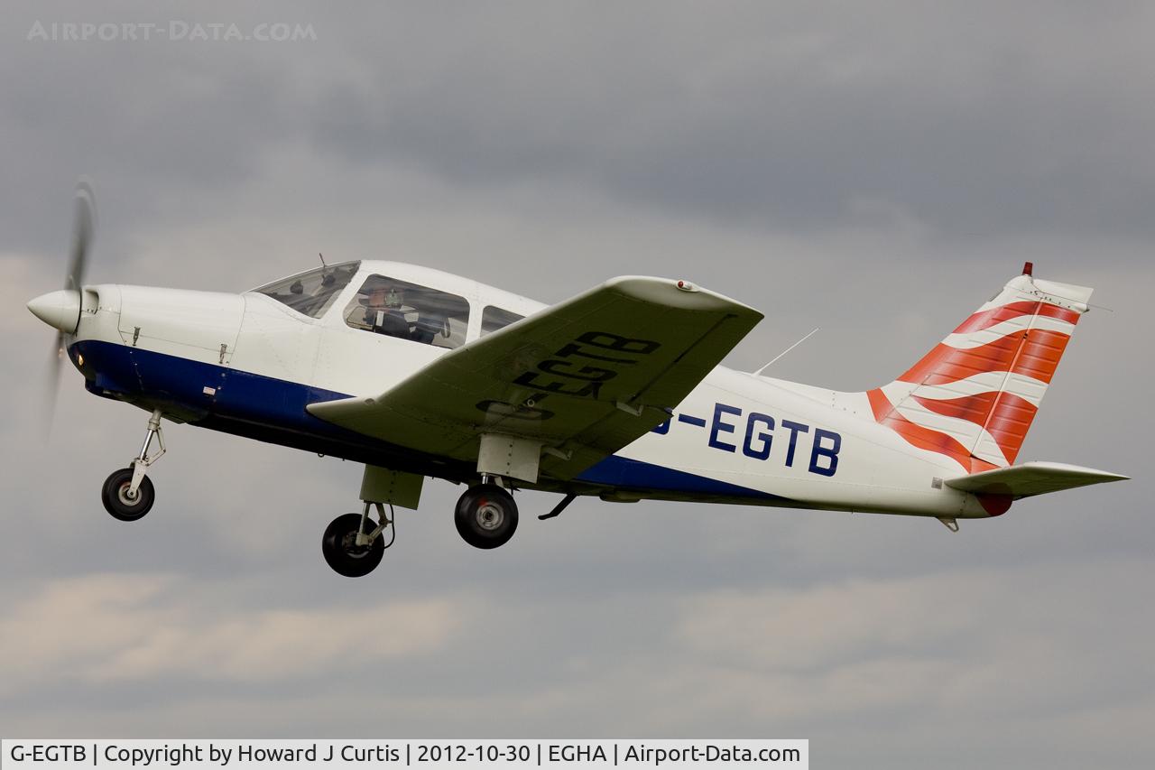 G-EGTB, 1978 Piper PA-28-161 Cherokee Warrior II C/N 28-7816074, Privately owned. Basic British Airways colours.