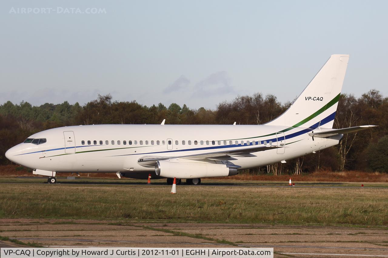 VP-CAQ, 1981 Boeing 737-2V6 C/N 22431, Corporate.