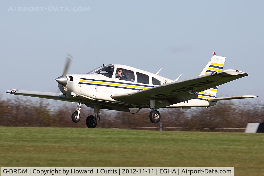 G-BRDM, 1977 Piper PA-28-161 Cherokee Warrior II C/N 28-7716004, Privately owned.