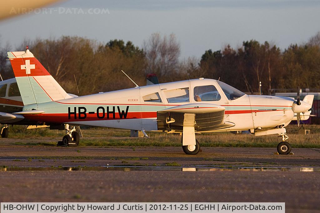 HB-OHW, 1970 Piper PA-28R-200 Cherokee Arrow C/N 28R-35609, Privately owned.