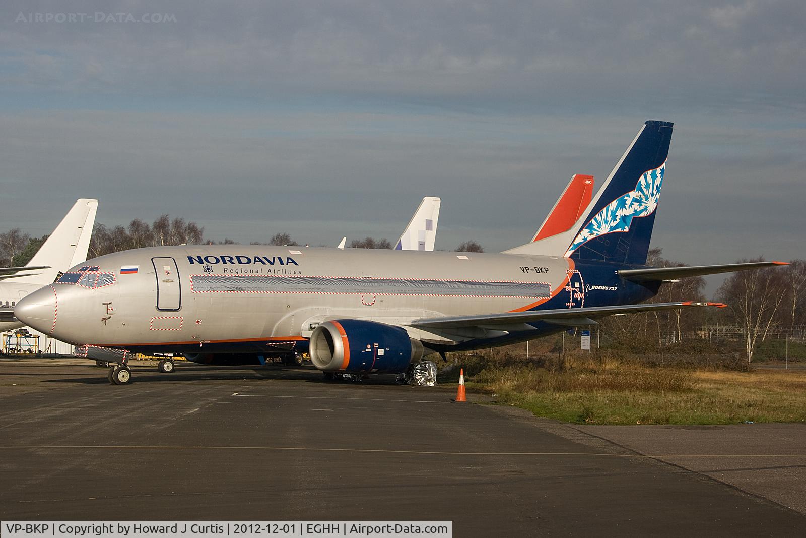 VP-BKP, 1991 Boeing 737-59D C/N 25065, Ex Nordavia, now in store here.