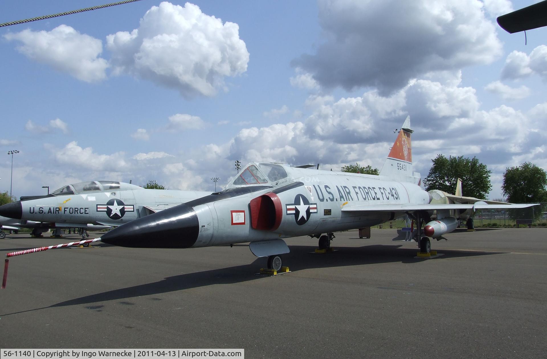 56-1140, 1956 Convair F-102A Delta Dagger C/N Not found 56-1140, Convair F-102A Delta Dagger (displayed as 55-5431) at the Aerospace Museum of California, Sacramento CA