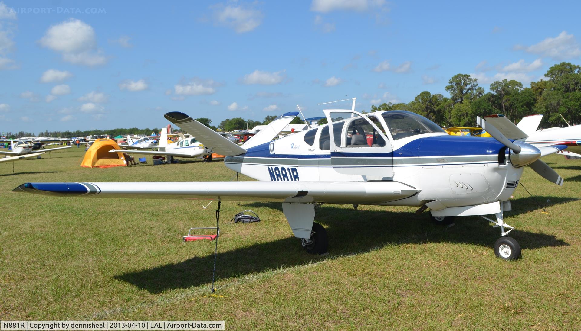 N881R, 1960 Beech M35 Bonanza C/N D-6290, 1960 BEECH M35 AT 2013 SUN N FUN