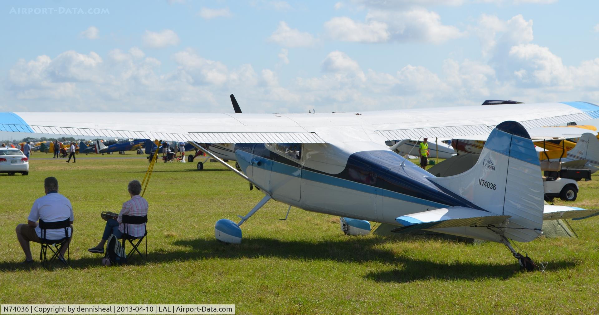 N74036, 1953 Cessna 170B C/N 25506, 1953 CESSNA 170B AT 2013 SUN N FUN