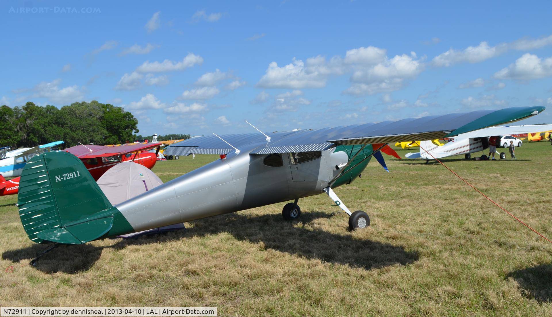 N72911, 1946 Cessna 140 C/N 10105, 1946 CESSNA 140 AT 2013 SUN N FUN