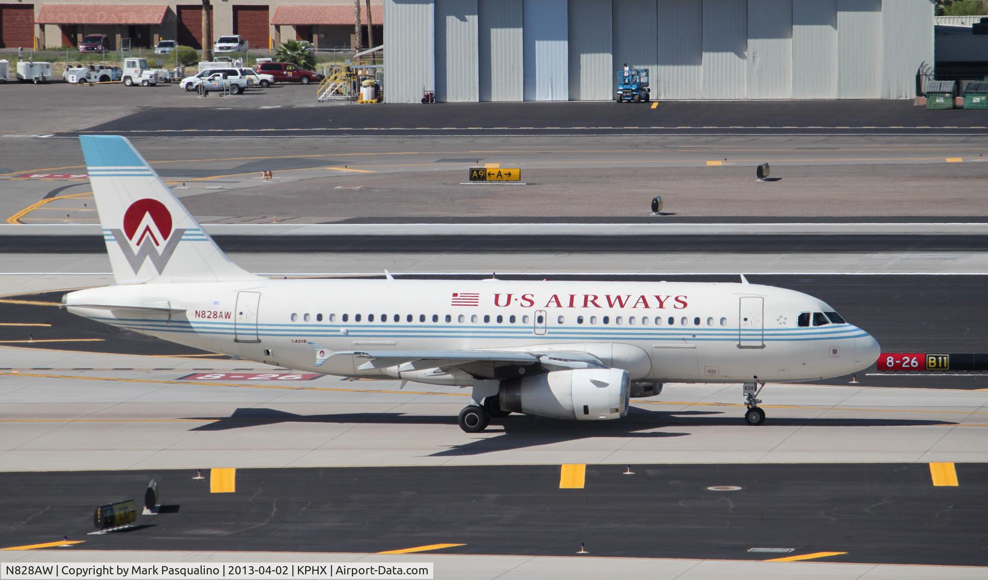 N828AW, 2001 Airbus A319-132 C/N 1552, Airbus A319