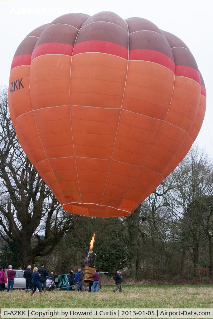 G-AZKK, 1972 Cameron Balloons O-56 C/N 32, At the 2013 Icicle Balloon Meet, Savernake Forest, Wilts.