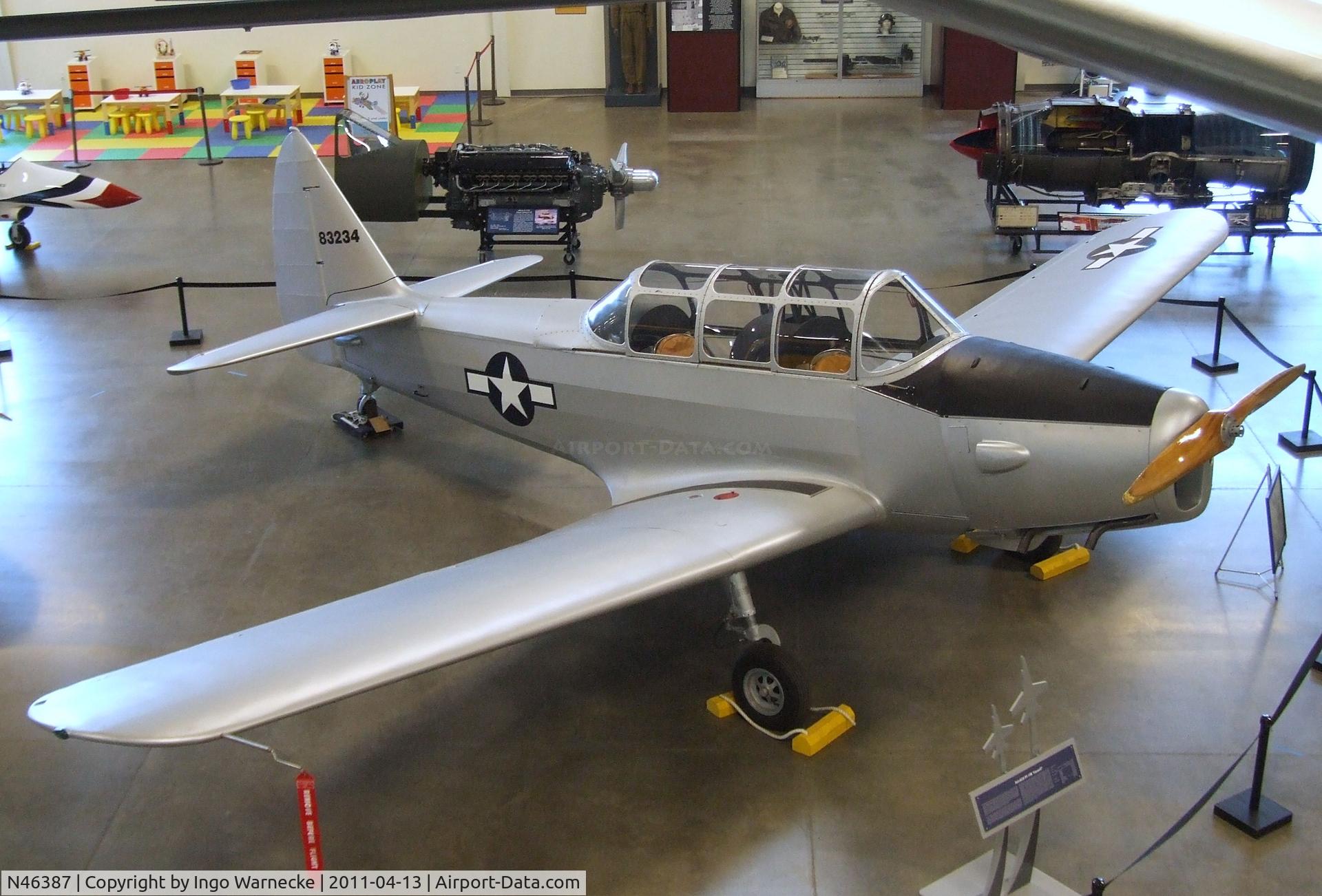 N46387, 1943 Fairchild M-62A C/N T43-5281, Fairchild M-62A / PT-19B Cornell at the Aerospace Museum of California, Sacramento CA