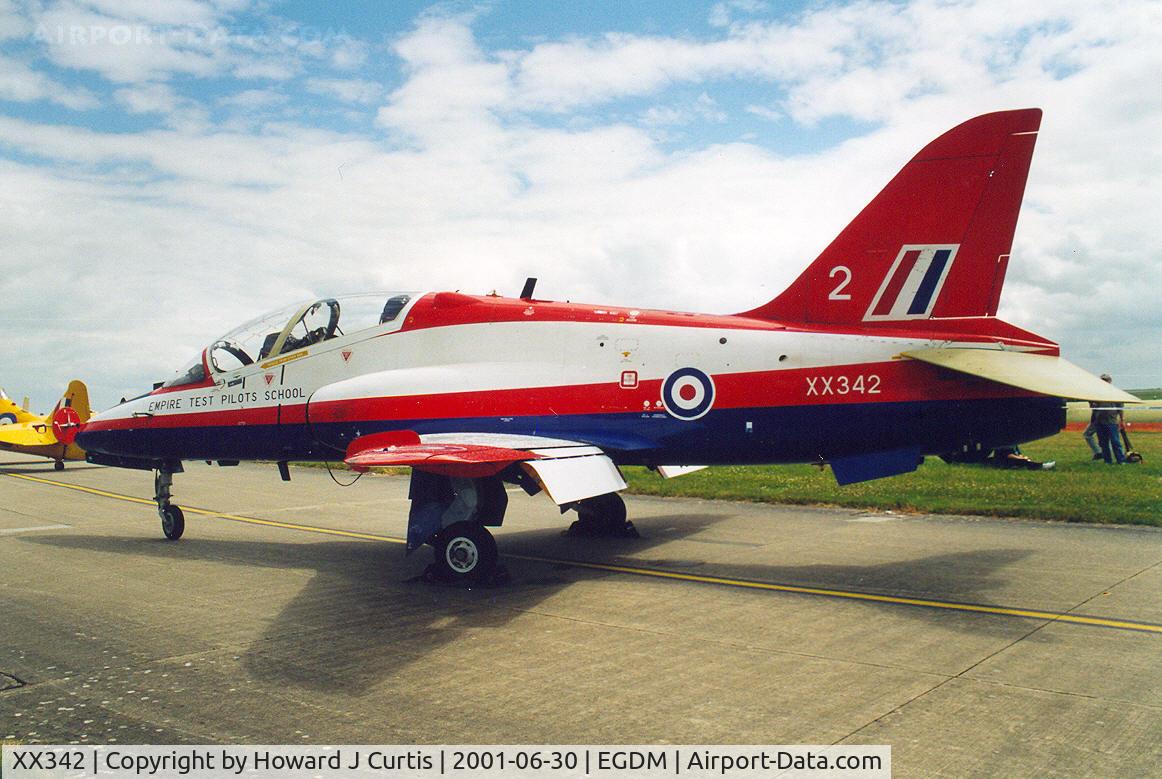 XX342, 1981 Hawker Siddeley Hawk T.1 C/N 191/312166, At the Open Day here.