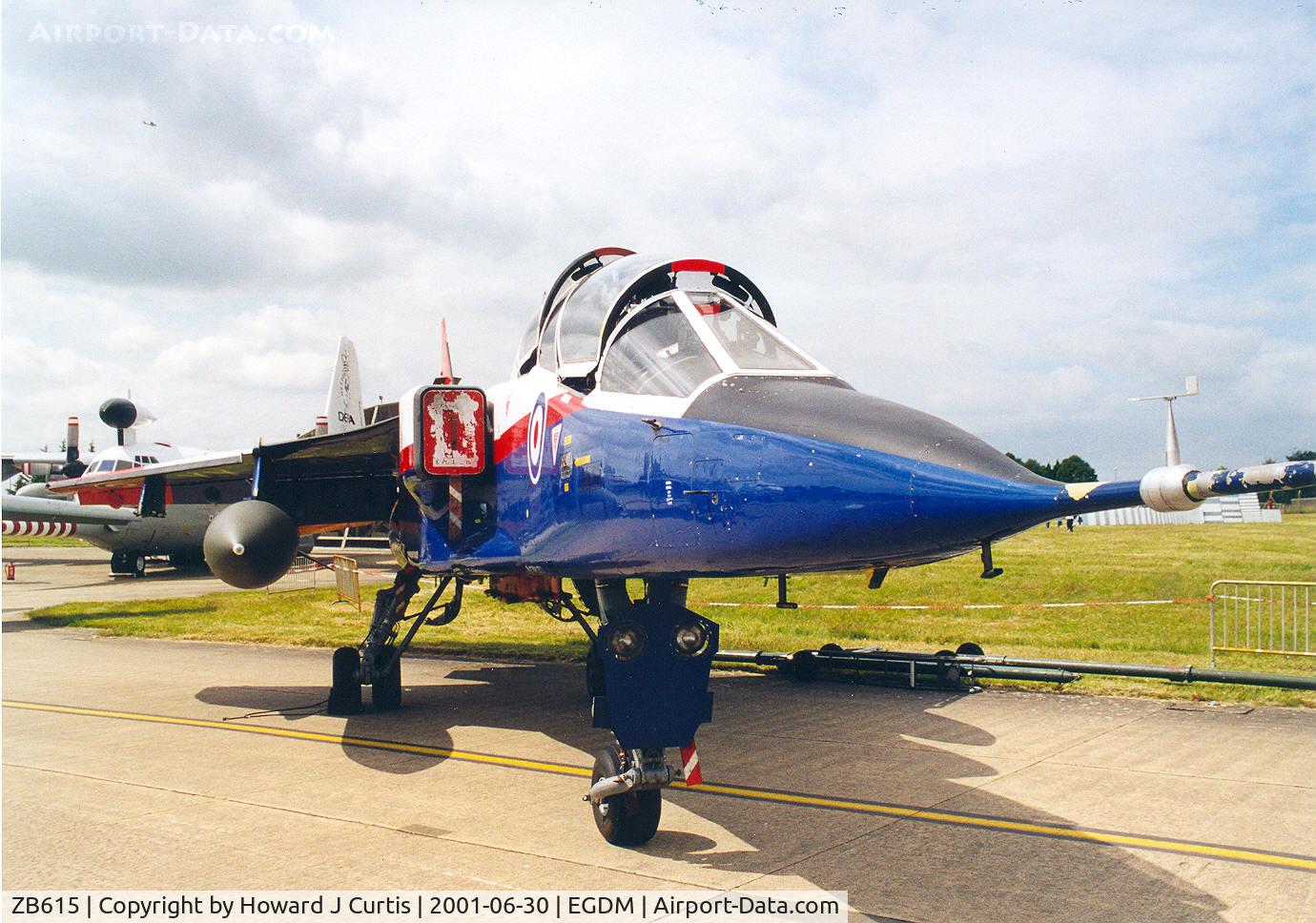 ZB615, 1982 Sepecat Jaguar T.2A C/N B38, At the Open Day here.