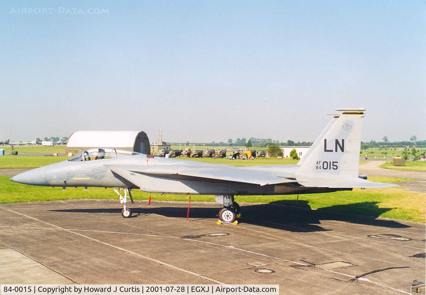 84-0015, 1984 McDonnell Douglas F-15C Eagle C/N 0925/C318, 48th FW. At IAT.