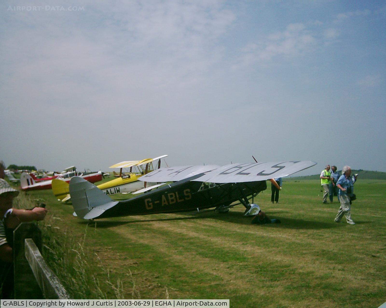 G-ABLS, 1931 De Havilland DH.80A Puss Moth C/N 2164, Privately owned.