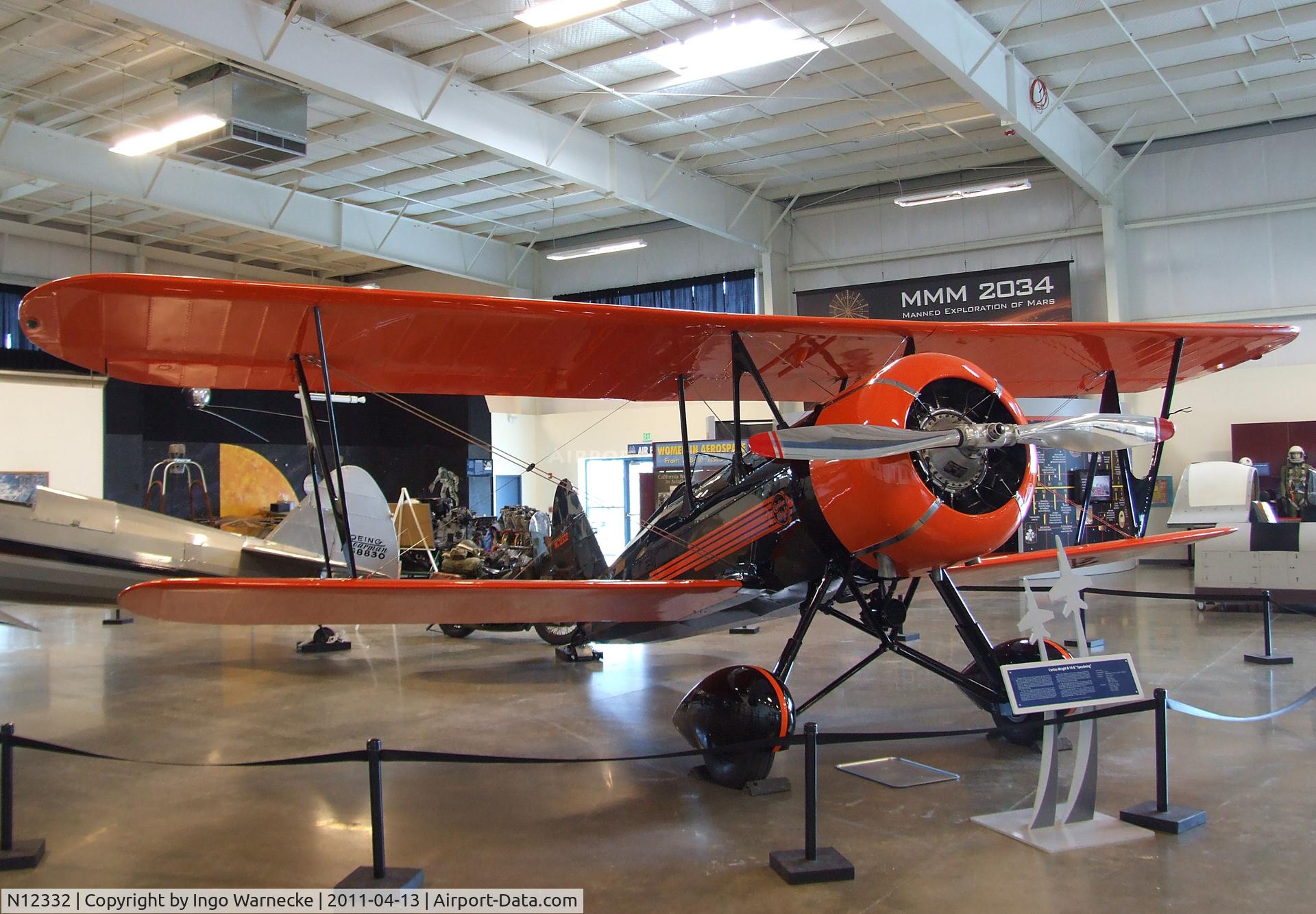 N12332, Curtiss-Wright Travel Air B-14-B C/N 2010, Curtiss-Wright Travel Air B-14B at the Aerospace Museum of California, Sacramento CA