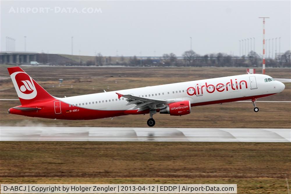 D-ABCJ, 2012 Airbus A321-211 C/N 5126, Flight AB 9242 is leaving LEJ with destination PMI...