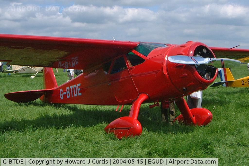 G-BTDE, 1940 Cessna C-165 Airmaster C/N 551, Privately owned.
