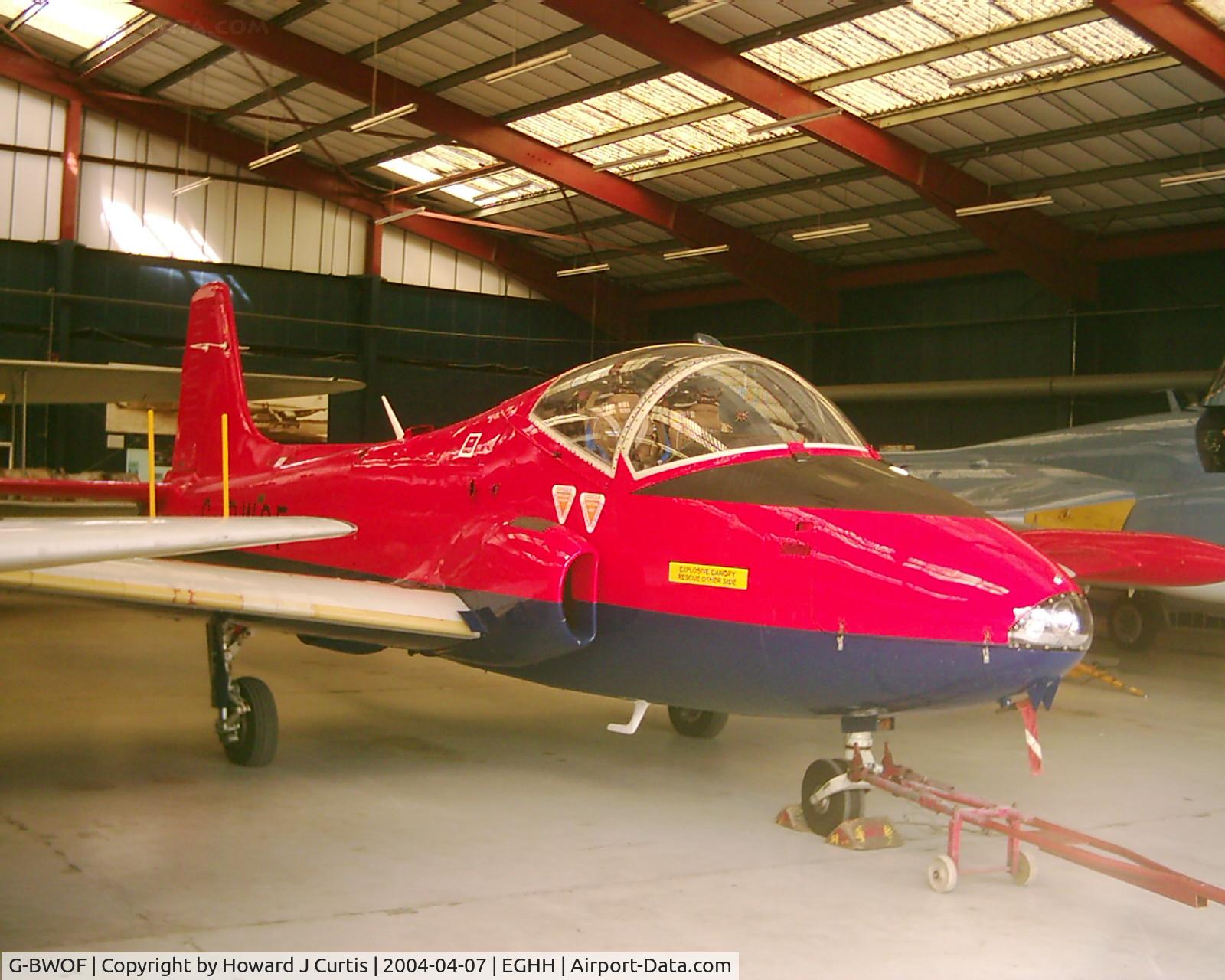G-BWOF, 1969 BAC 84 Jet Provost T.5 C/N EEP/JP/955, Bournemouth Aviation Museum.