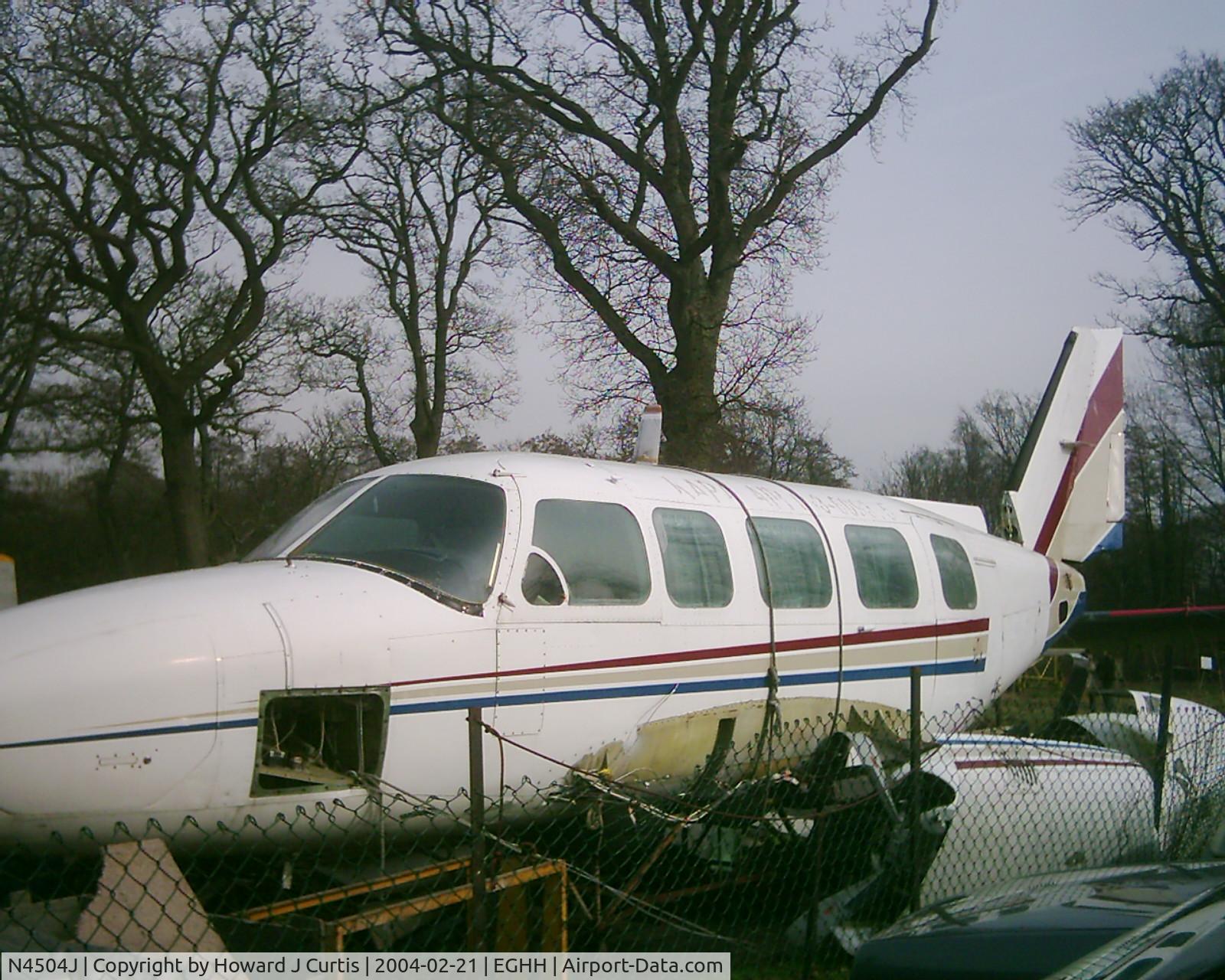 N4504J, Piper PA-31-350 Chieftain C/N 318052204, The fuselage of this PA.31 languished outside for several years.