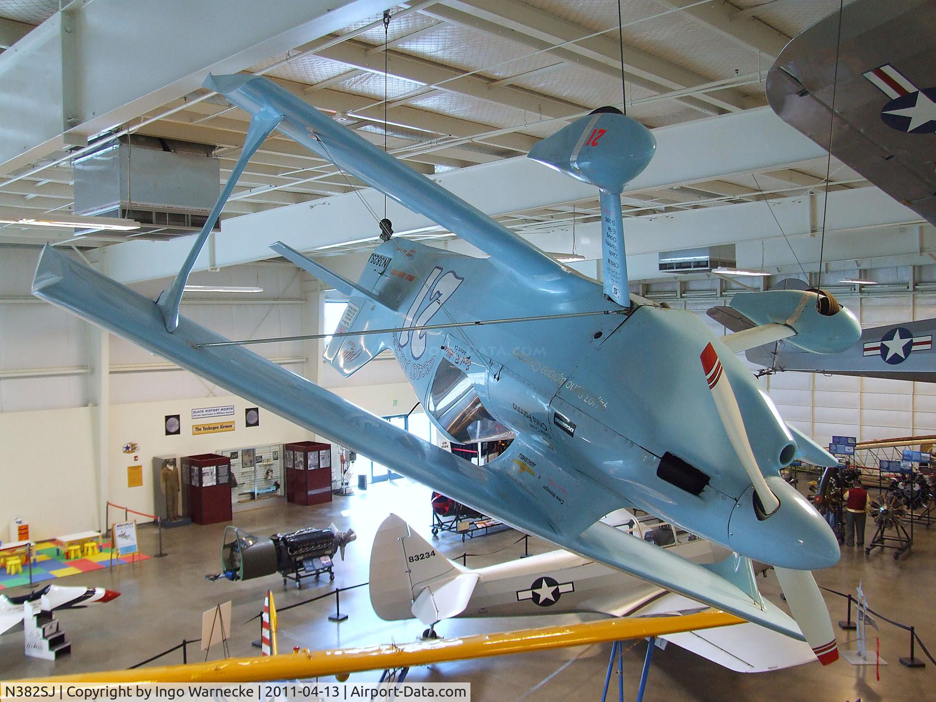 N382SJ, 1967 Pitts Special C/N DMR-1, Merriam Pitts Special at the Aerospace Museum of California, Sacramento CA