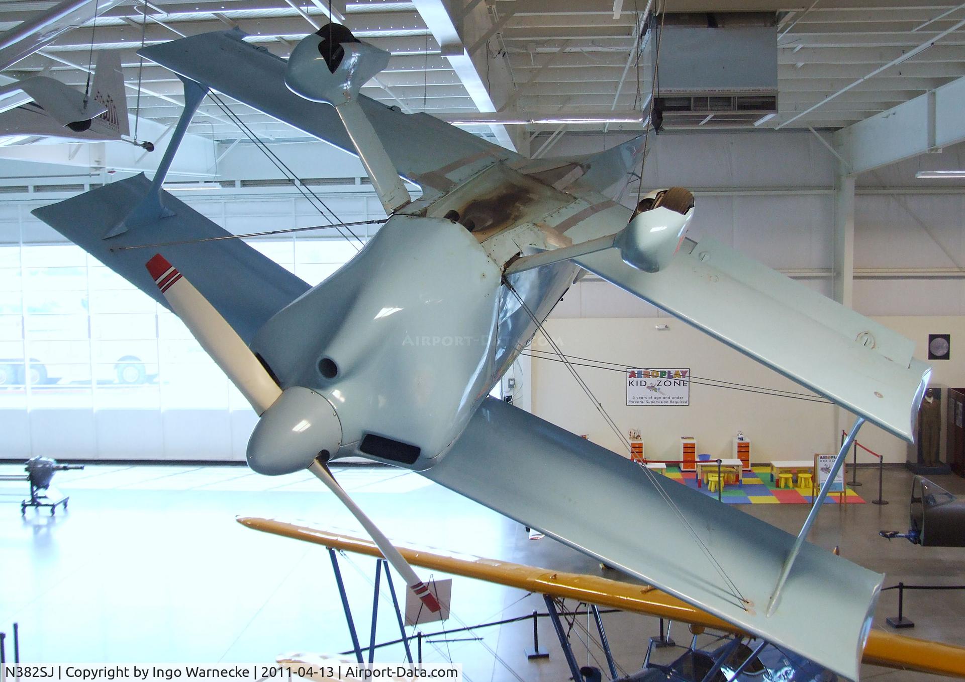 N382SJ, 1967 Pitts Special C/N DMR-1, Merriam Pitts Special at the Aerospace Museum of California, Sacramento CA