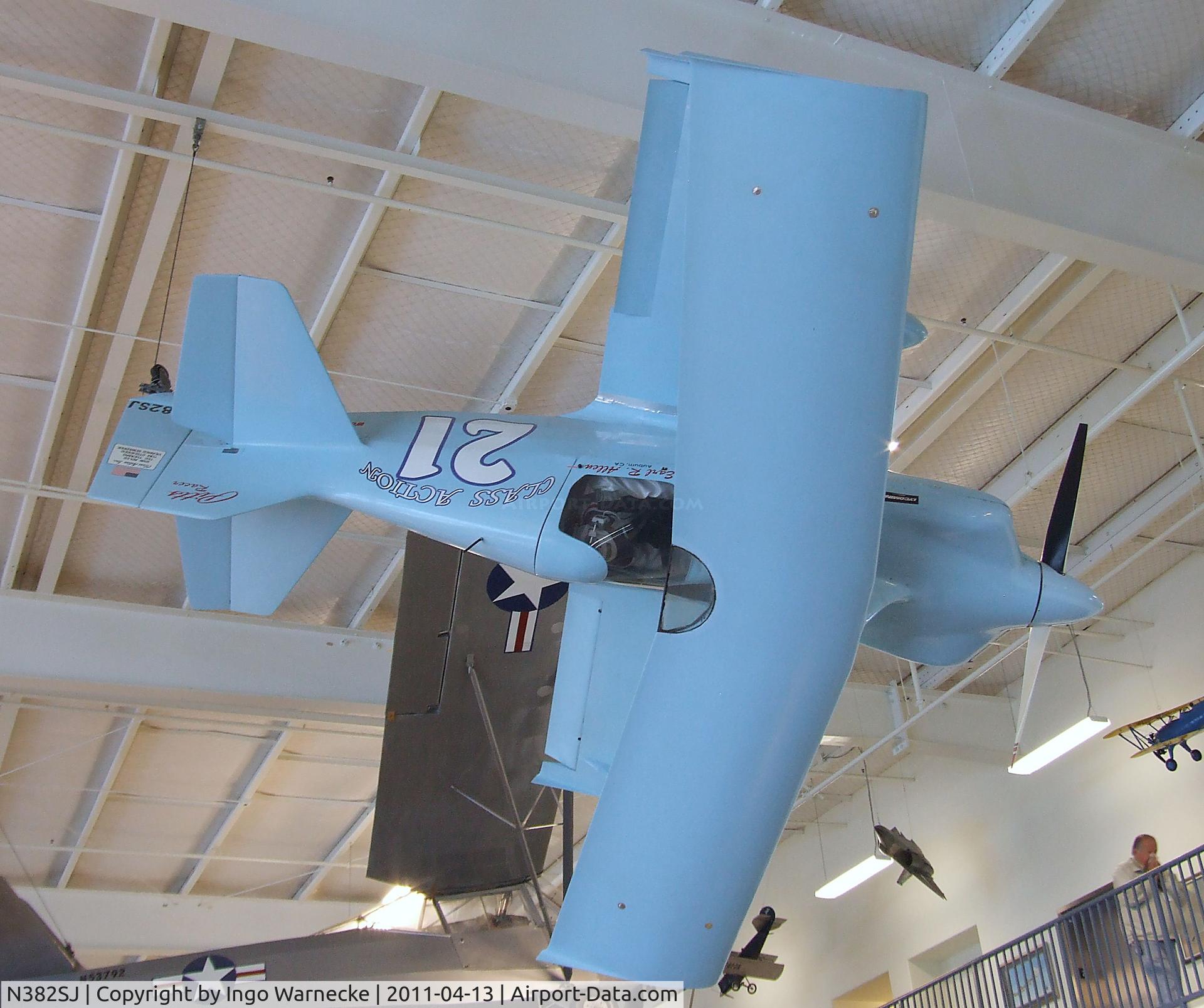 N382SJ, 1967 Pitts Special C/N DMR-1, Merriam Pitts Special at the Aerospace Museum of California, Sacramento CA