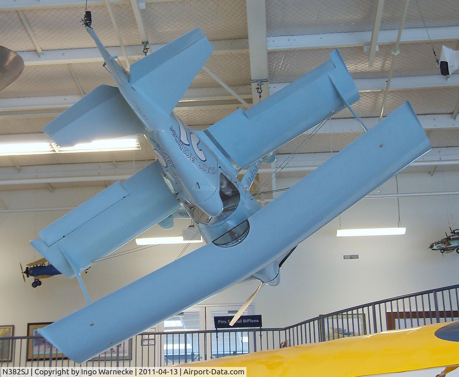 N382SJ, 1967 Pitts Special C/N DMR-1, Merriam Pitts Special at the Aerospace Museum of California, Sacramento CA