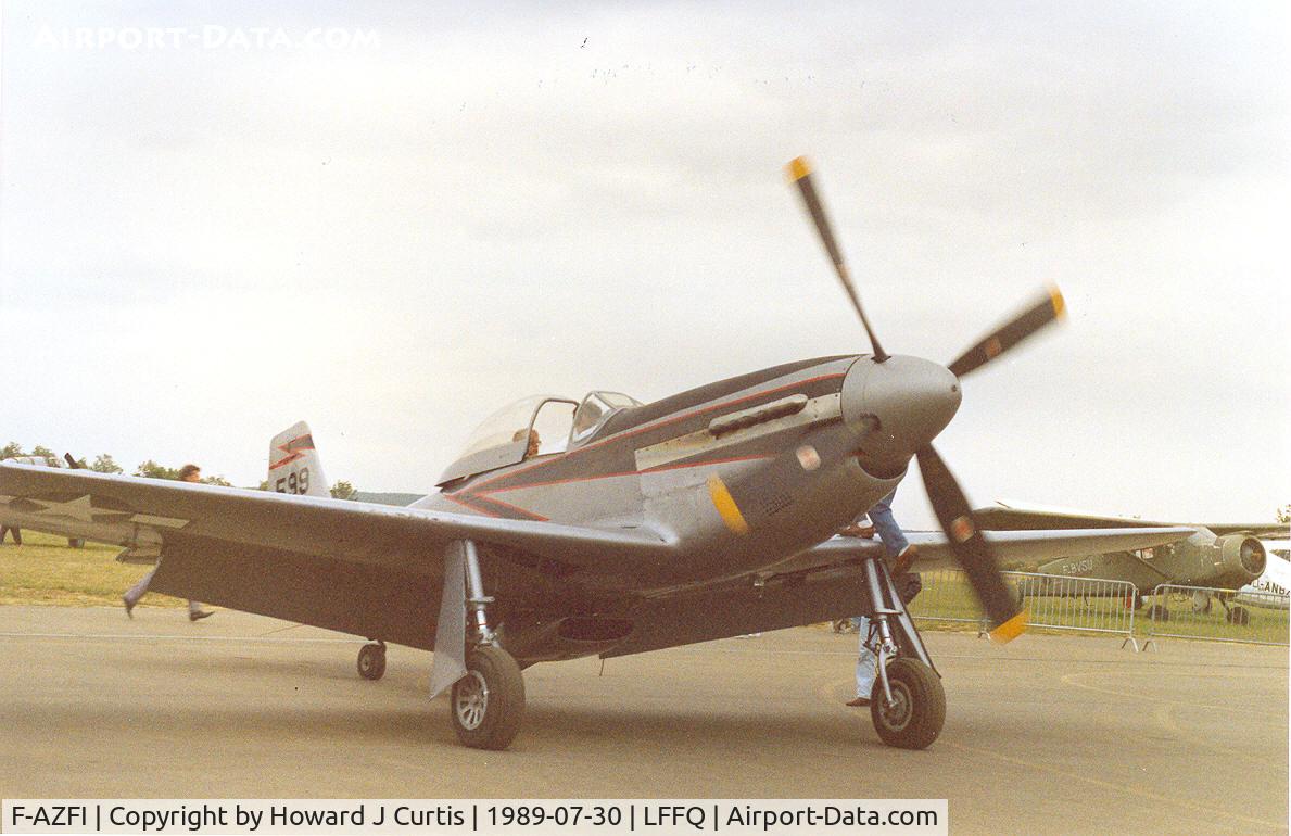 F-AZFI, 1944 North American P-51D Mustang C/N 122-31514 (44--63788), Painted as 598. Ex G-PSID.