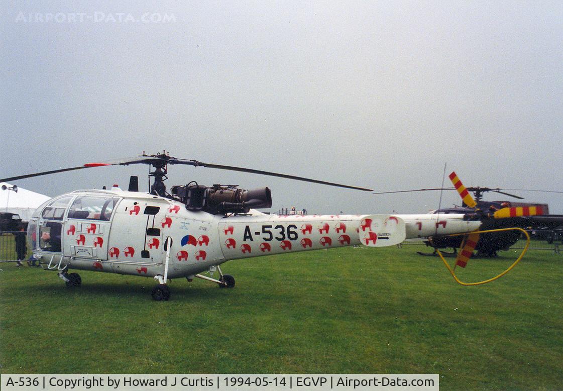 A-536, 1969 Sud SE-3160 Alouette III C/N 1536, Covered in pink elephants!