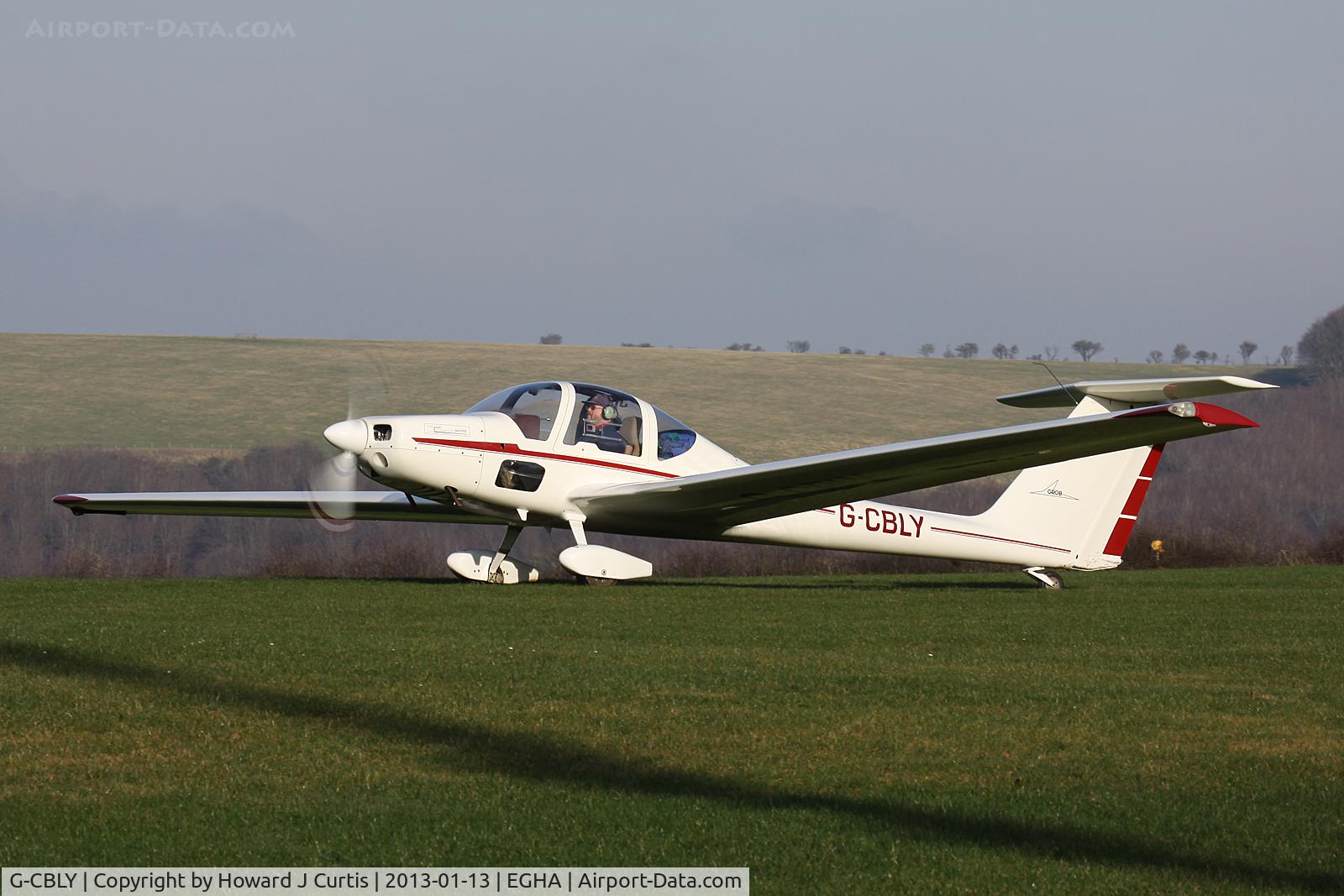 G-CBLY, 1985 Grob G-109B C/N 6403, Privately owned. A resident here.