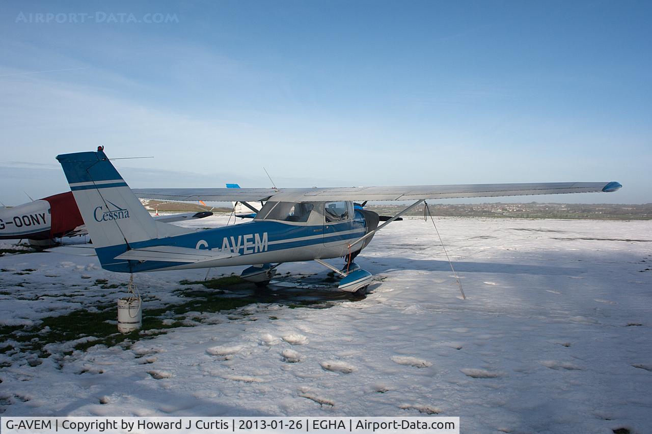 G-AVEM, 1966 Reims F150G C/N 0198, Privately owned. A resident here, in the snow.