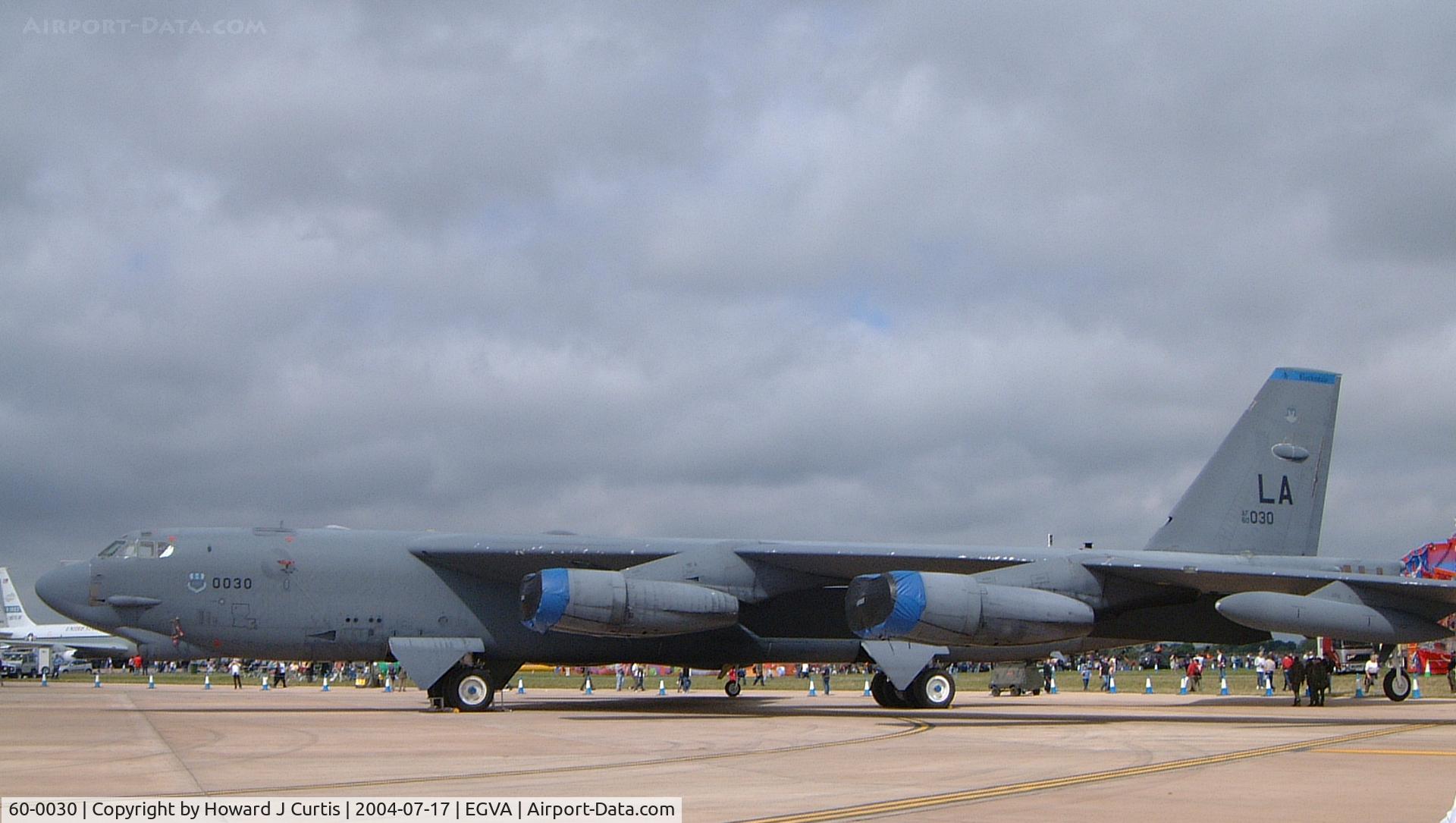 60-0030, 1960 Boeing B-52H Stratofortress C/N 464395, RIAT 2004.