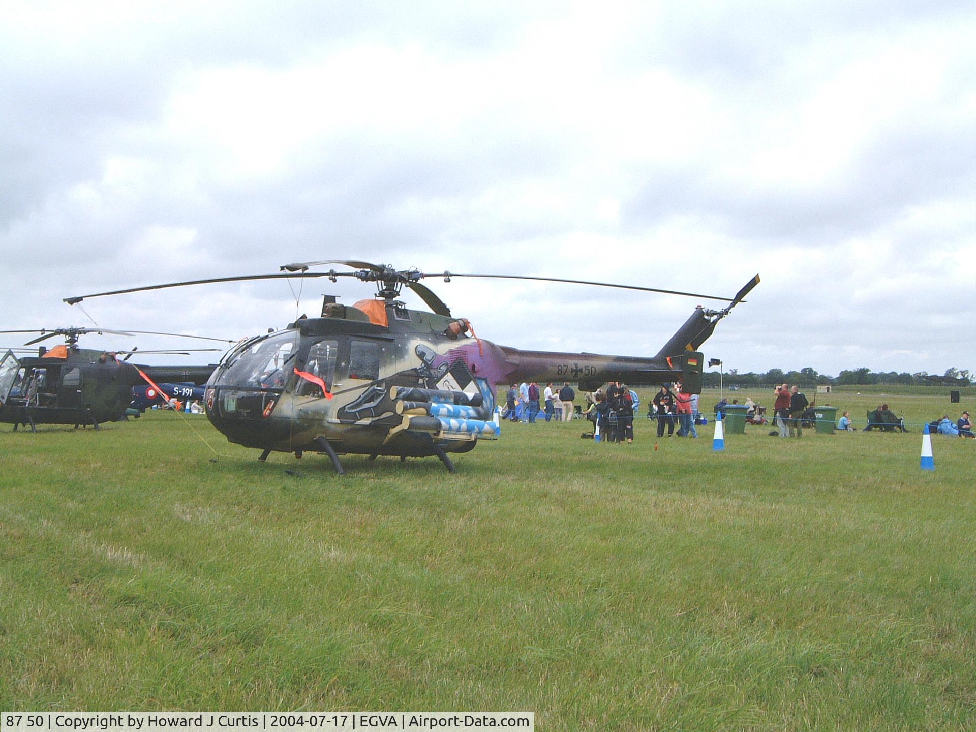 87 50, MBB Bo.105P C/N 6150, RIAT 2004.
