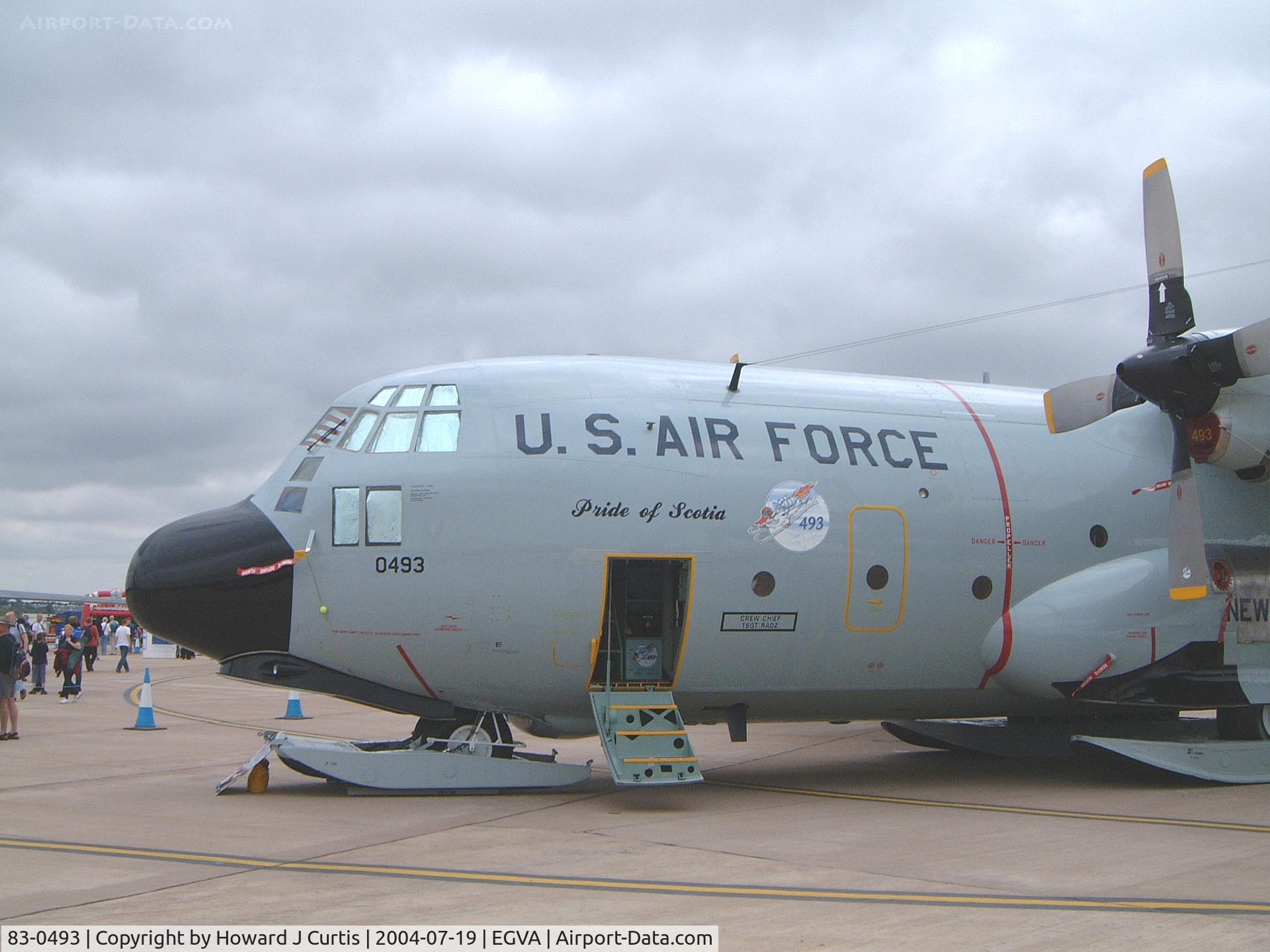 83-0493, 1983 Lockheed LC-130H Hercules C/N 382-5016, RIAT 2004.
