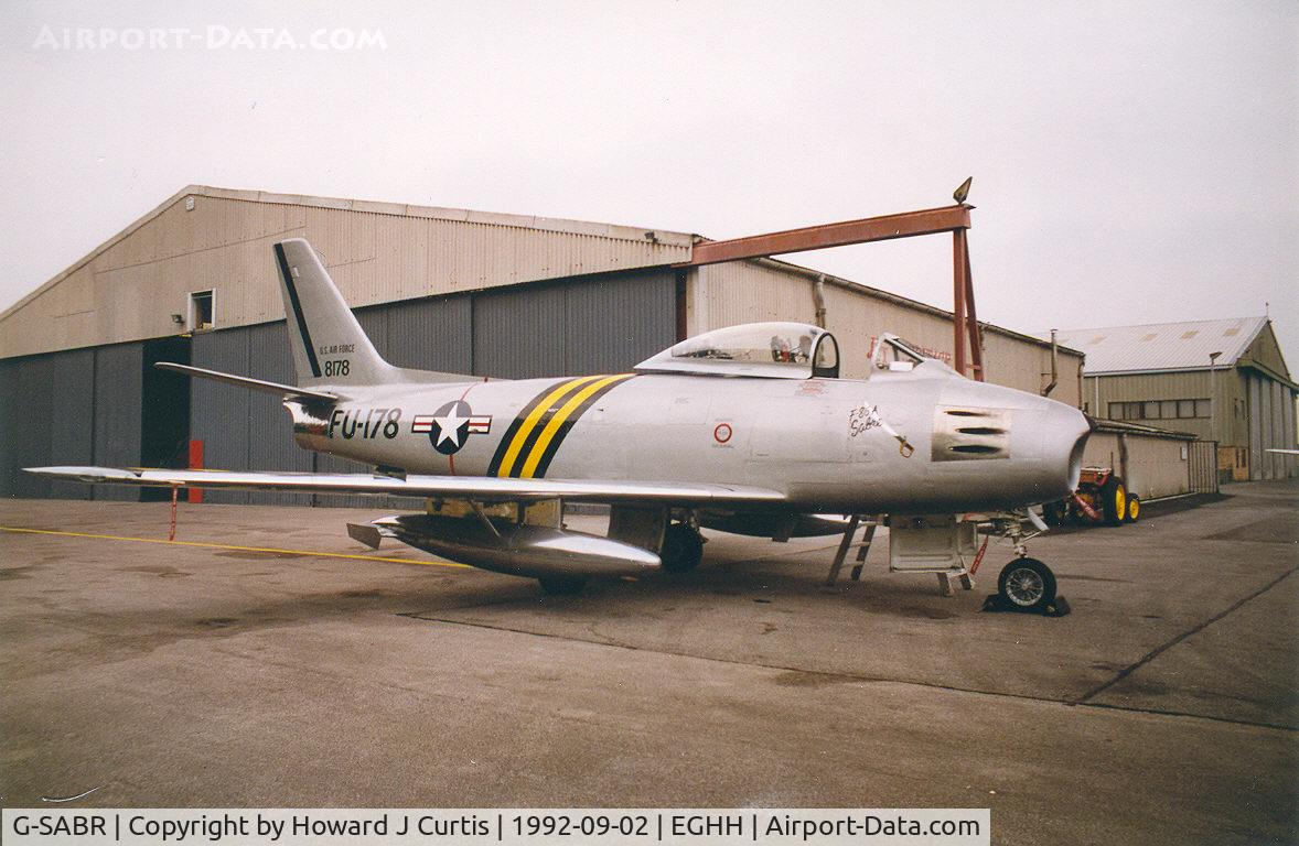 G-SABR, 1948 North American F-86A Sabre C/N 151-083 (151-43547), Outside Jet Heritage.