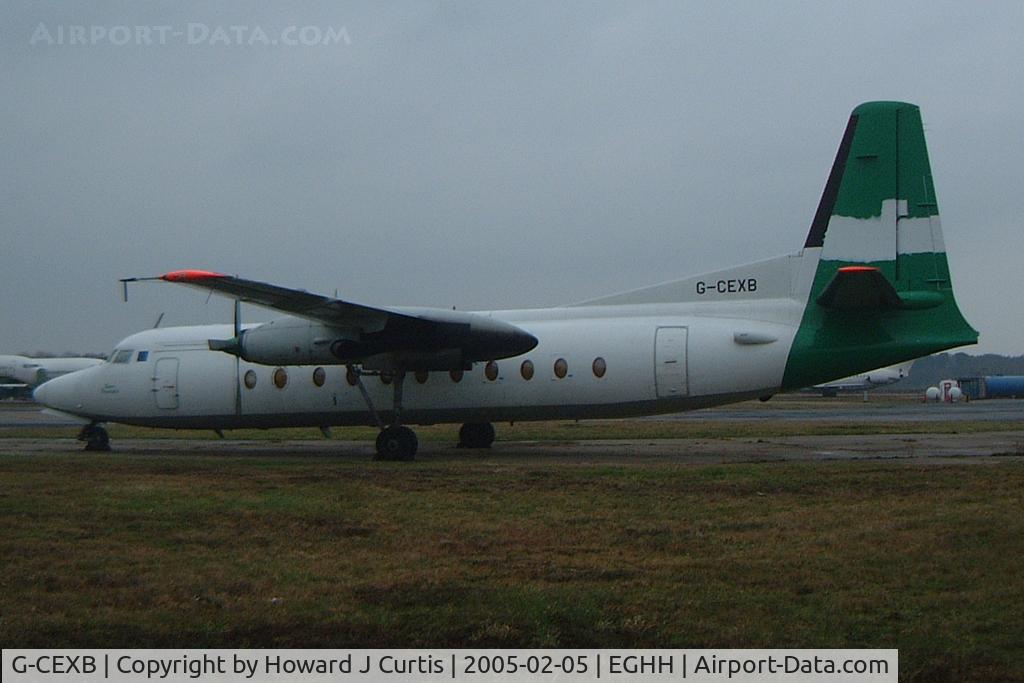G-CEXB, 1977 Fokker F-27-500 Friendship C/N 10550, Ex Channel Express.
