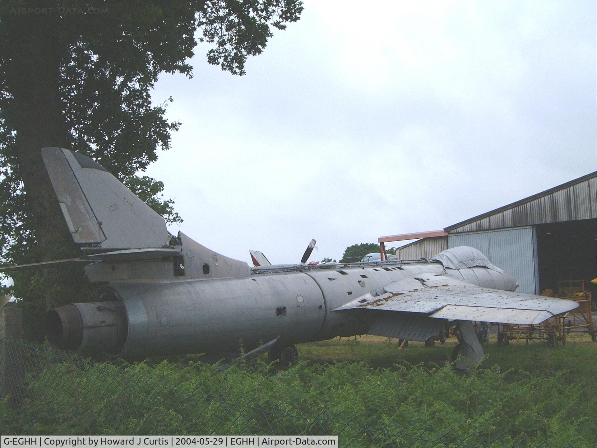 G-EGHH, 1960 Hawker Hunter F.58 C/N 41H-697450, Appropriately registered Hunter outside the museum here.