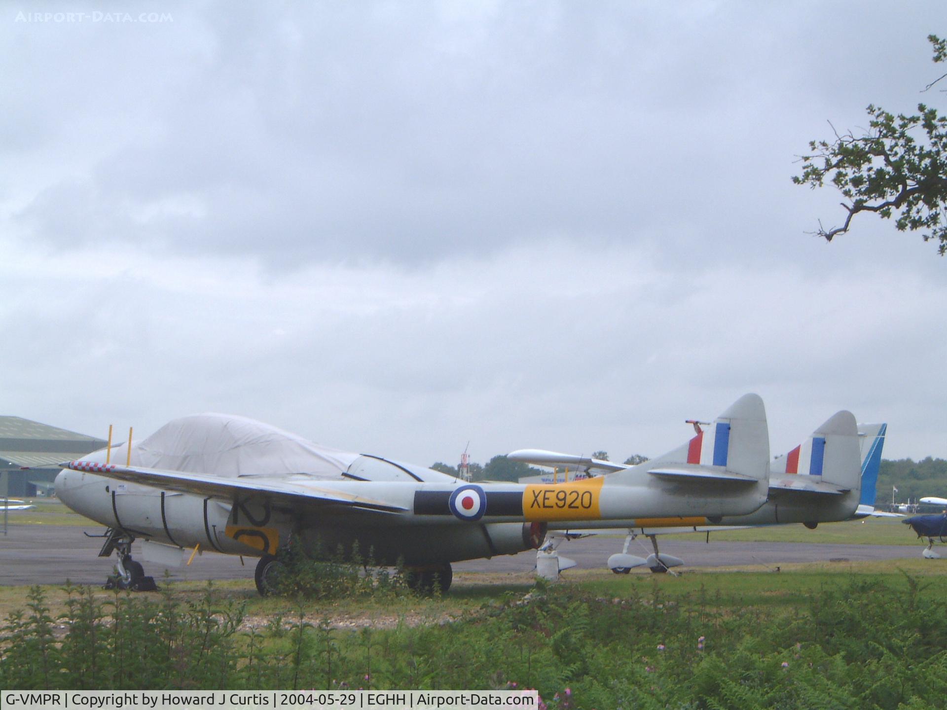 G-VMPR, 1955 De Havilland DH-115 Vampire T.11 C/N 15621, Painted as XE920.