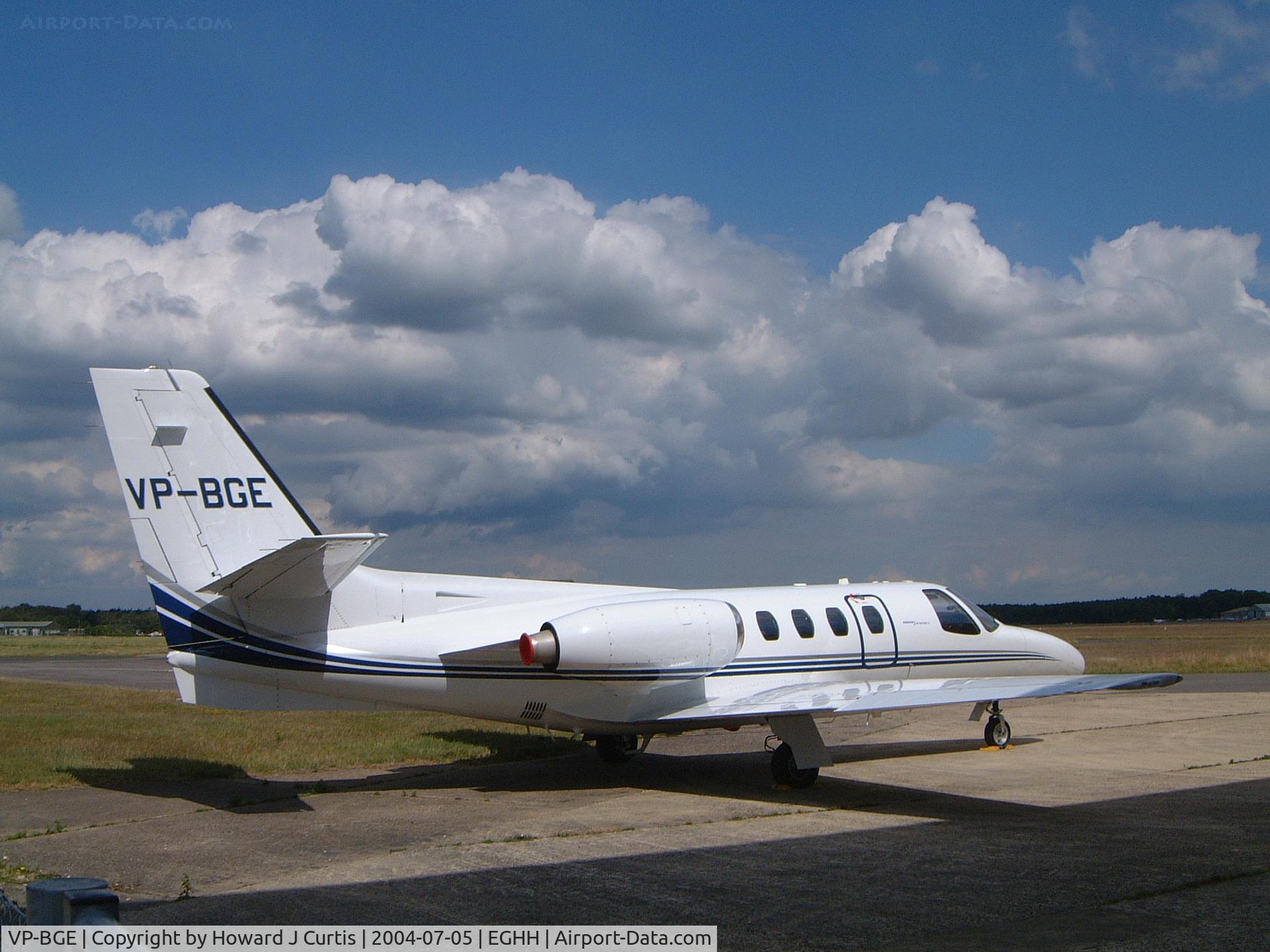 VP-BGE, 1975 Cessna 500 Citation I C/N 500-0287, Destroyed in a fatal crash on 30th March 2008.