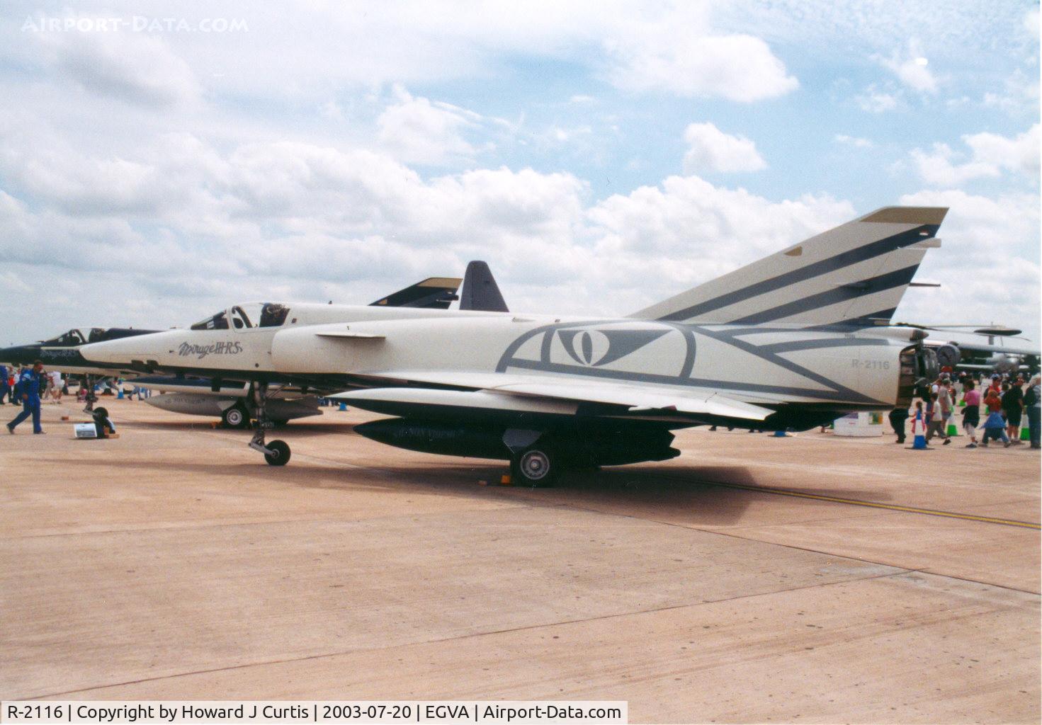R-2116, Dassault Mirage IIIRS C/N 17-26-148/1043, Special marks.