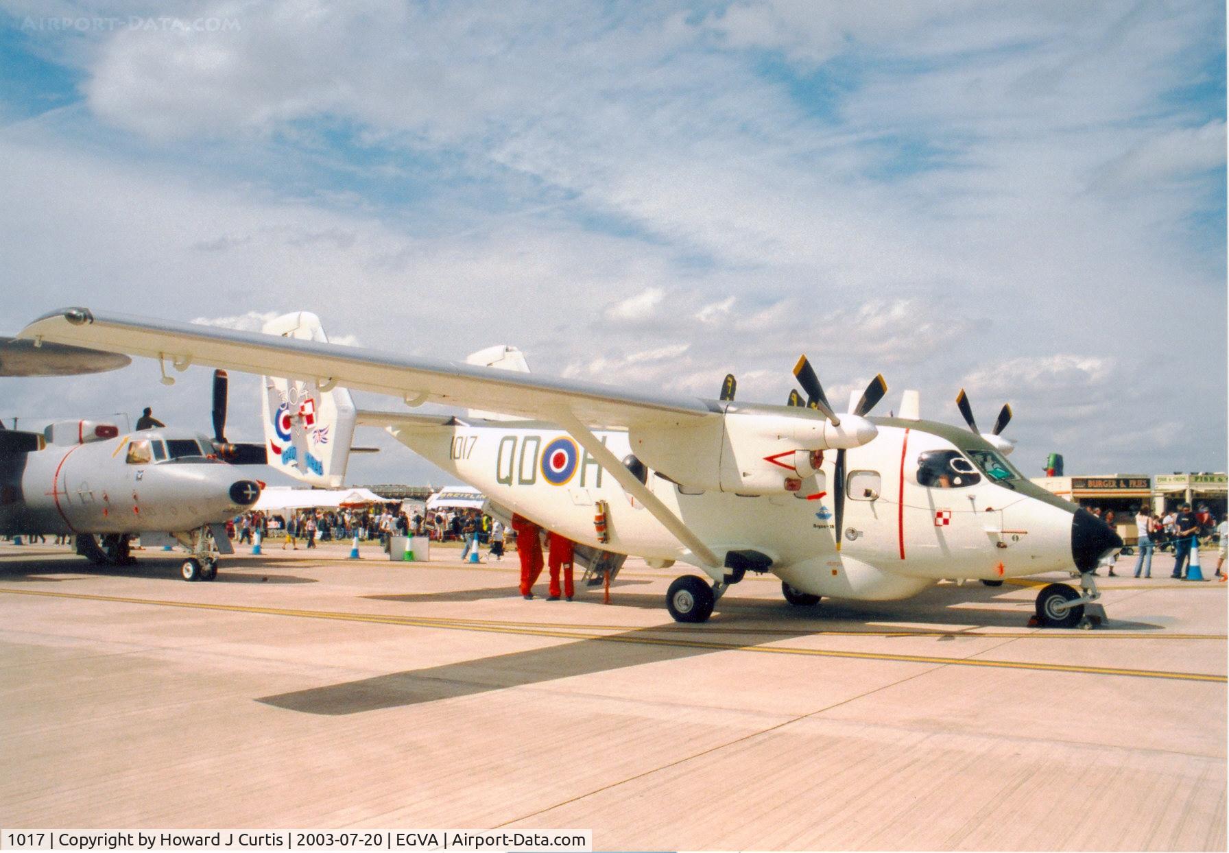 1017, PZL-Mielec M-28B1R Bryza 1R C/N AJG001-03, Special marks.